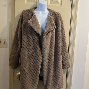 BB Dakota Brown Faux Fur Coat